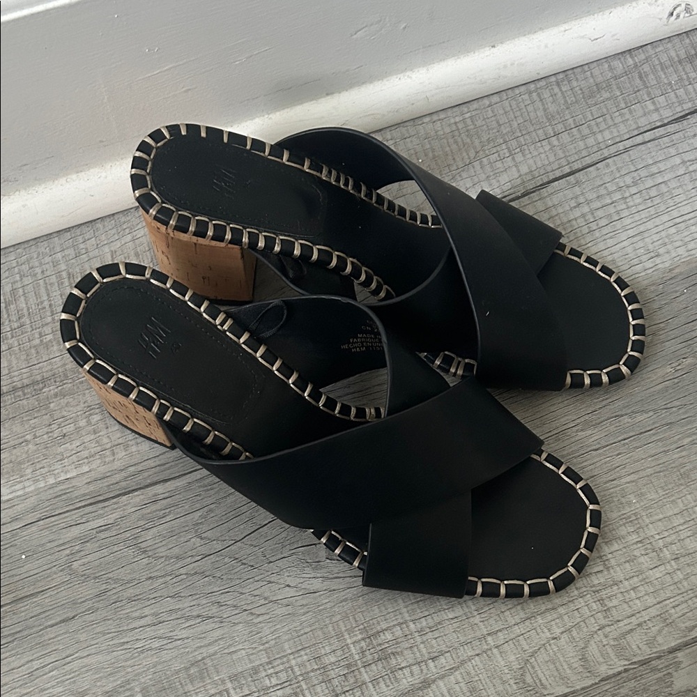 H&M Heeled mules sz 40